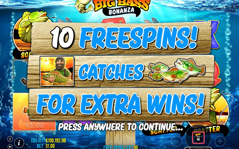 Free Spins mit Fisherman Wild und MONEY-Werten