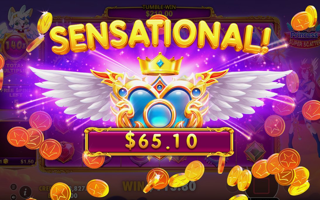 Gewinn mit Multiplier Hearts im Basisspiel